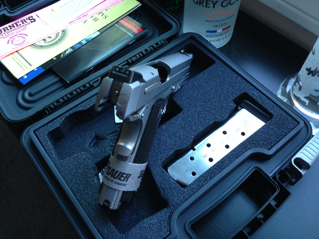 [SOLD] Never Fired, SIG SAUER 1911 .45 ACP, Laguna Hills, CA, May Ship